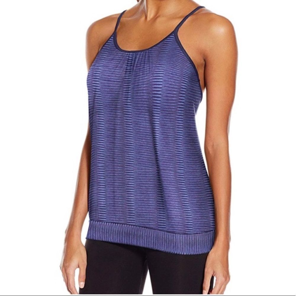 Prana Andie Ziggie Bluebell Racerback Tank Top